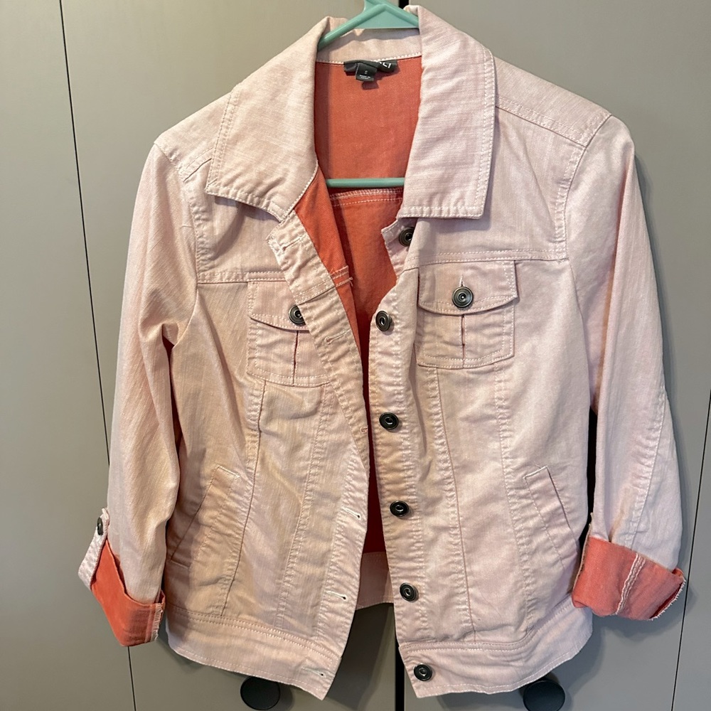 Pink size S jean jacket